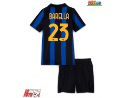 Inter Milan Nicolo Barella #23 Primera Equipación Niños 2026-27 Manga Corta (+ Pantalones cortos)